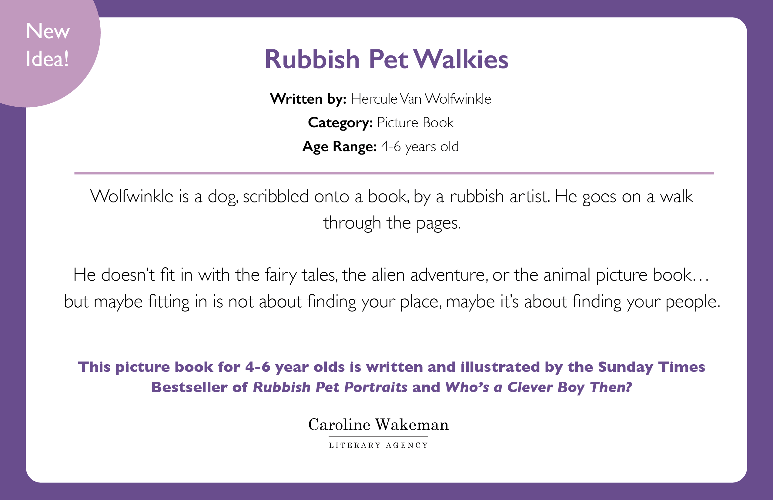 Rubbish Pet Walkies Header Image
